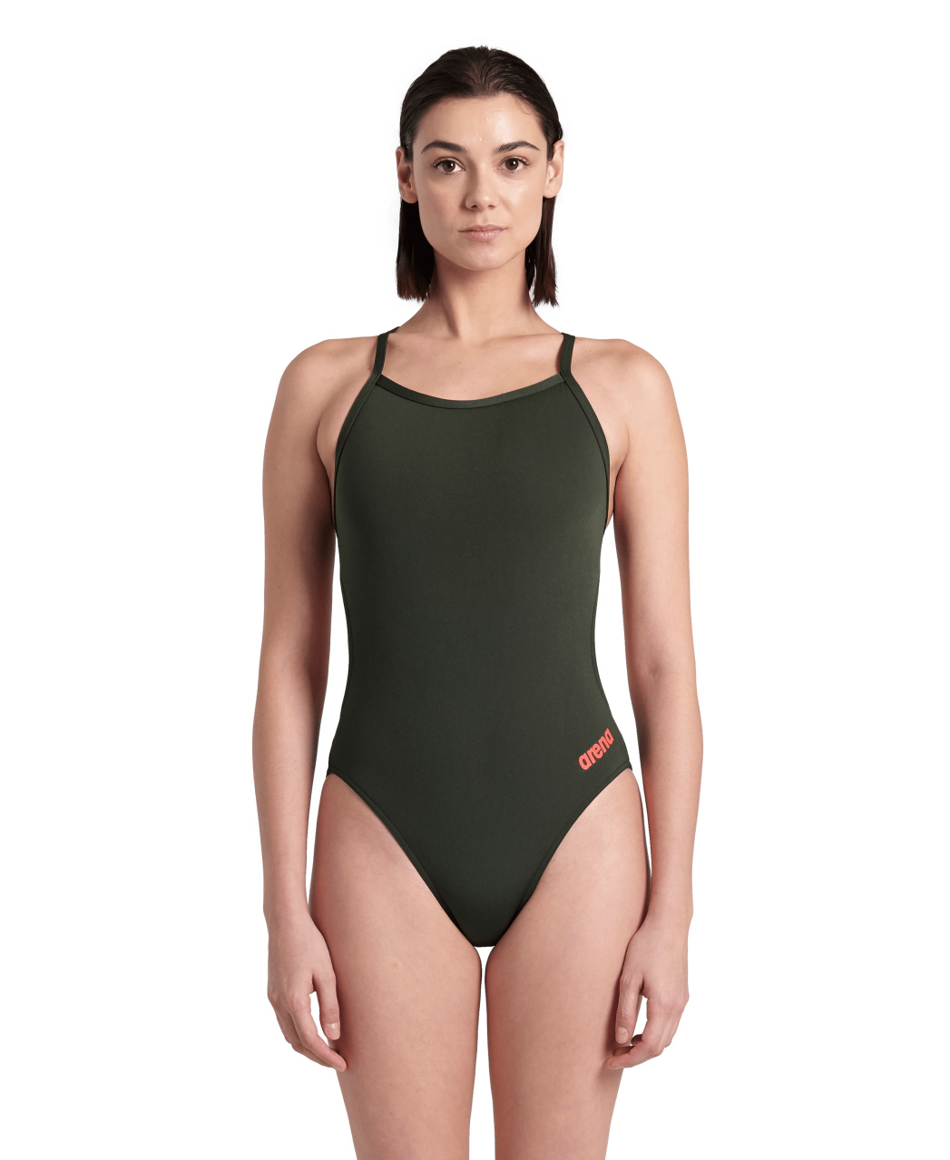 Arena Costume Nuoto Da Allenamento Donna Solid Challenge Dark Sage R Sub