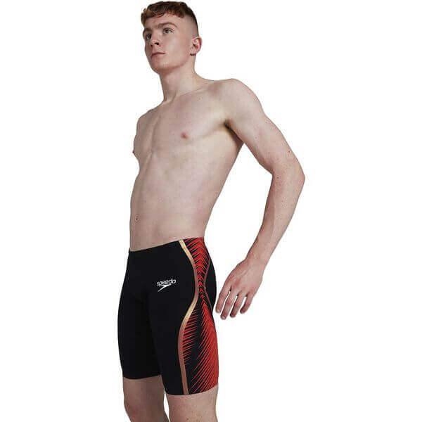 Maillot de bain de compétition Speedo Fastskin LZR Intent Jammer noir rouge